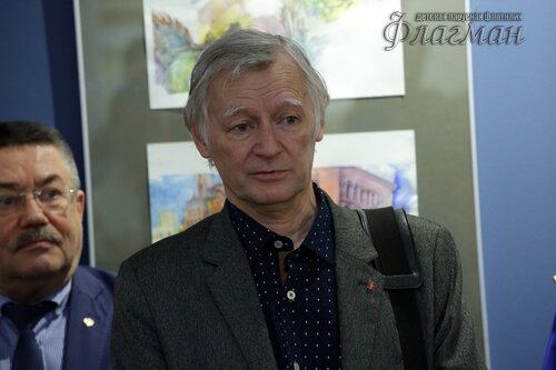 Открытие выставки работ  художника-иллюстратора Евгении Ивановны Стерлиговой YE1A0476